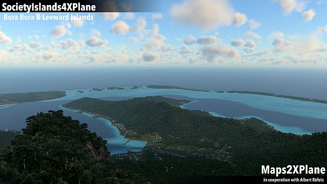X-Plane 12 Add-on: Aerosoft - Society Islands XP - Bora Bora & Leeward Islands