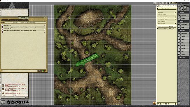 Fantasy Grounds - Pathfinder RPG - Pathfinder Flip-Map - Classic Swamp