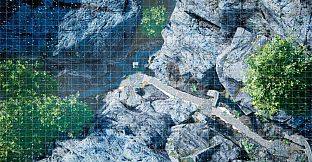 RPGScenery - Stairway in a Gorge Scene