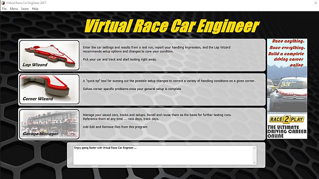 Virtual Race Car Engineer 2016
