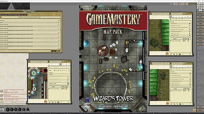 Fantasy Grounds - Pathfinder RPG - GameMastery Map Pack Wizard's Tower