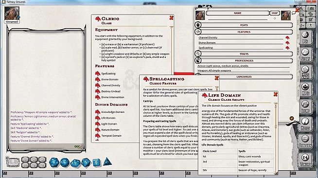 Fantasy Grounds - D&D Cleric Class Pack