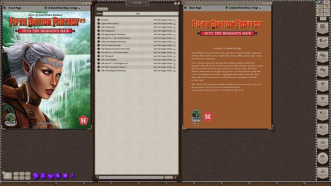 Fantasy Grounds - Fifth Edition Fantasy #5: Into the Dragon's Maw (5E)