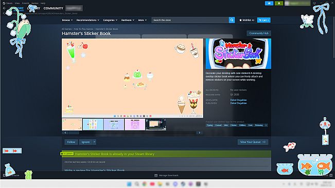 Hamster’s Sticker Book