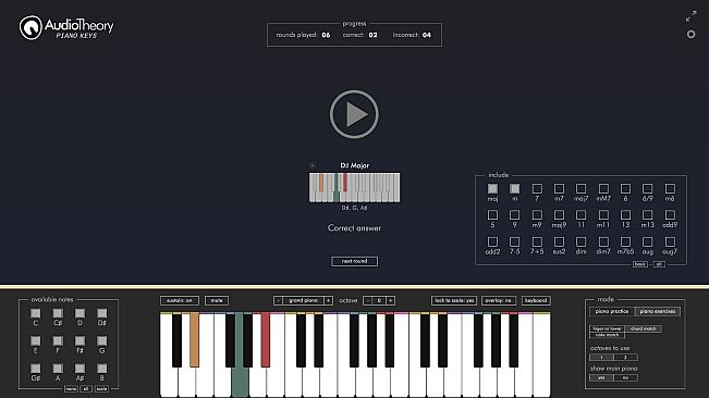 AudioTheory Piano Keys