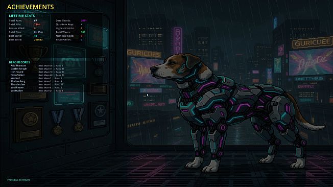 Cyberpunk Neon Survivor