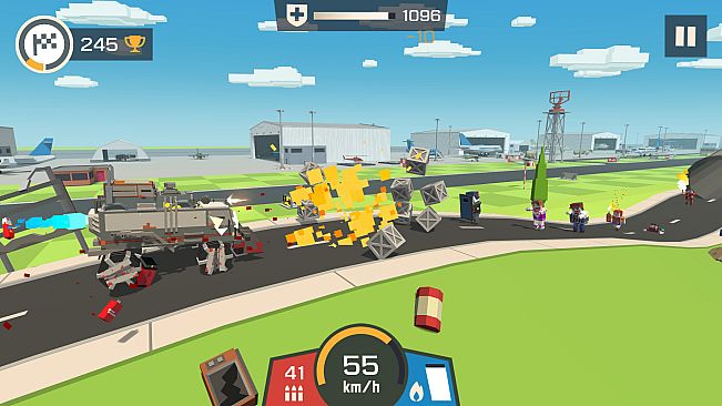 Zombie Derby: Blocky Roads