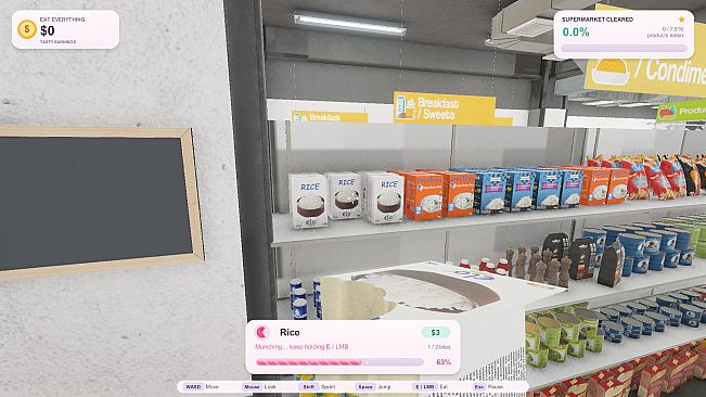 Eat Everything in a Supermarket