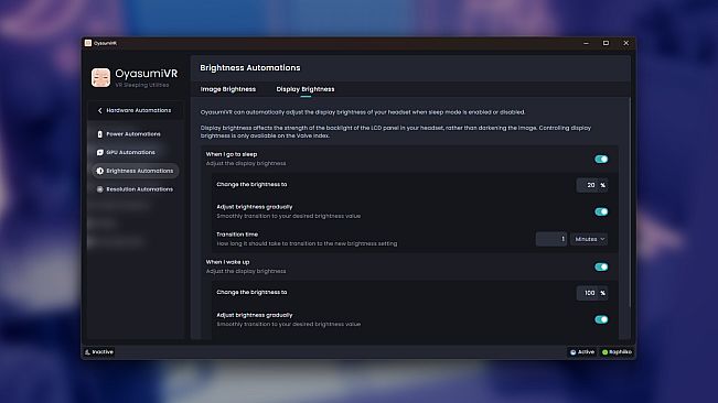 OyasumiVR - VR Sleeping Utilities