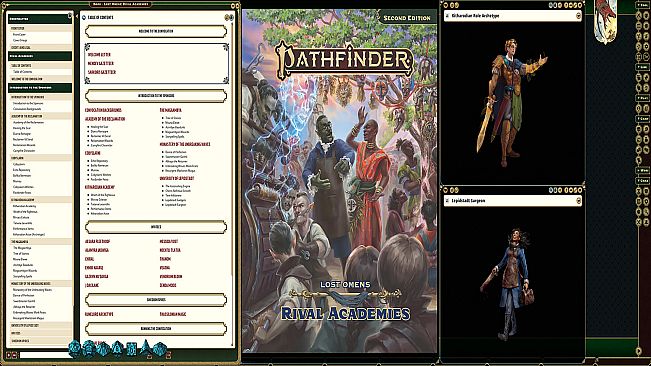 Fantasy Grounds - Pathfinder 2 RPG - Lost Omens: Rival Academies