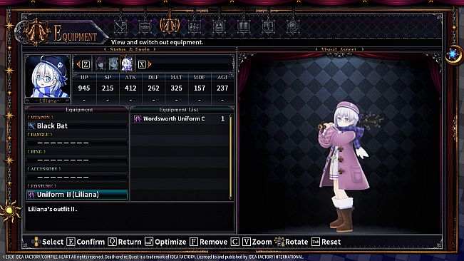 Death end re;Quest 2 - Alternate Uniform Set