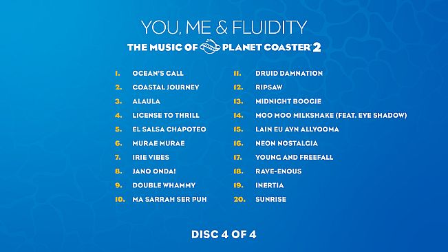 The music of Planet Coaster 2: You, me & Fluidity