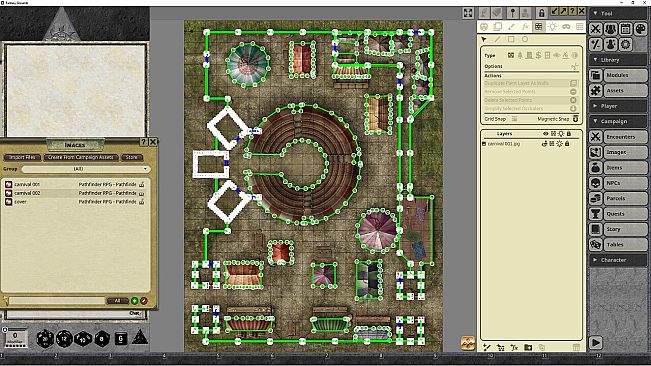 Fantasy Grounds - Pathfinder RPG - Pathfinder Flip-Mat - Carnival