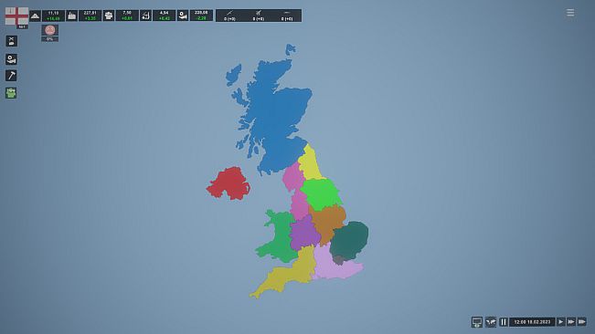 Simulator Countries - regions of Great Britain