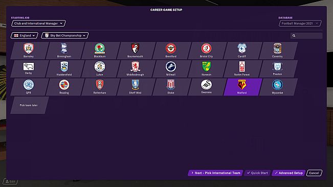 Football Manager 2021 Touch - International Management