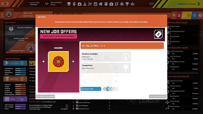 Rugby League Team Manager 3 DLC "Representative & International Teams & Competitions"