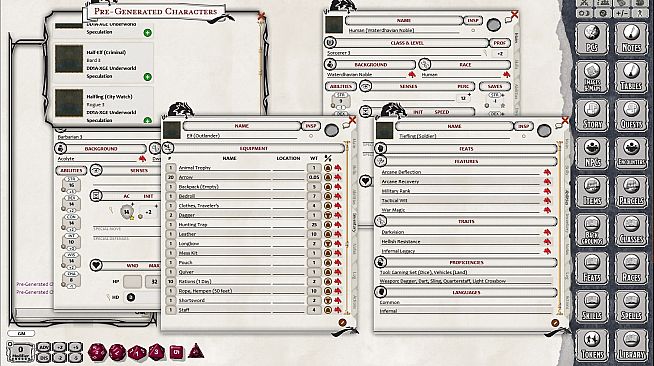 Fantasy Grounds - D&D DDIA-XGE Underworld Speculation