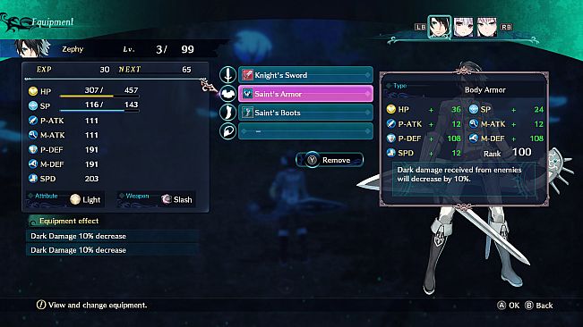 Dragon Star Varnir High Class Armor Set for 3