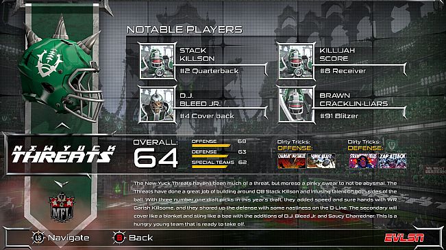 Mutant Football League: New Yuck Threats