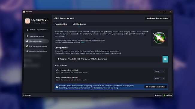 OyasumiVR - VR Sleeping Utilities