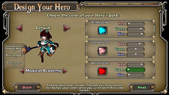 Dungeon Defenders - Magical Academy Adept Skin