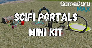 GameGuru MAX Low Poly Mini Kit - Sci-Fi Portals