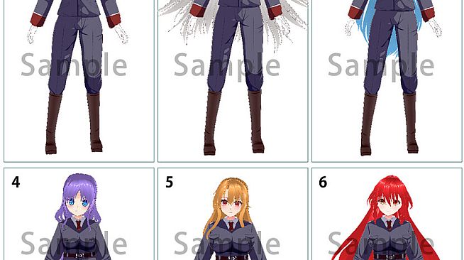 RPG Maker 3D Character Converter - Gee-kun-soft character 07 military uniform 2