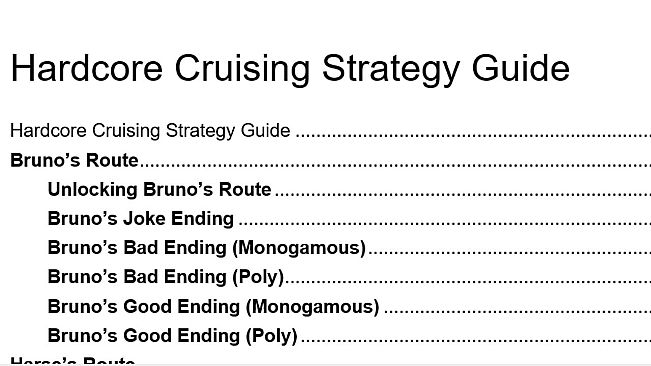 Hardcore Cruising - Strategy Guide