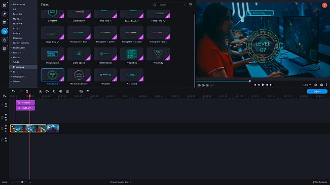 Movavi Video Editor Plus 2022 - Technology Set