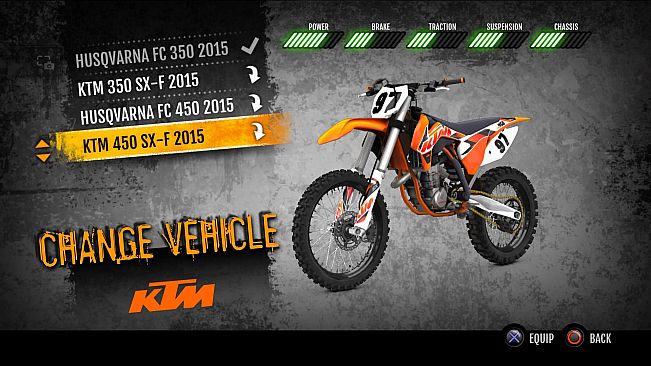 MX vs. ATV Supercross Encore - 2015 KTM 450 SX-F MX