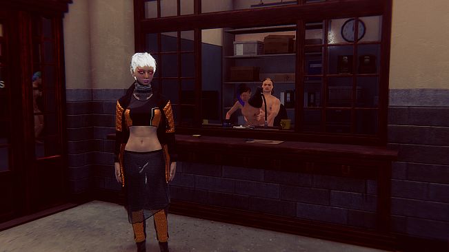 Cyberpunk women for Fuck in police