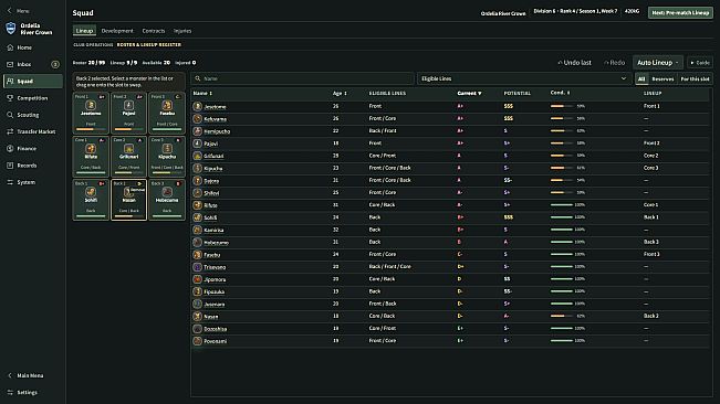 Monster Club League Manager