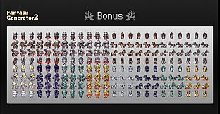 RPG Maker MZ - Fantasy Generator 2 Knight Armor Part Set