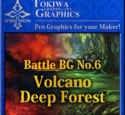 RPG Maker MV - TOKIWA GRAPHICS Battle BG No.6 Volcano/Deep Forest