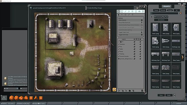 Fantasy Grounds - FG Cemetery Map Pack