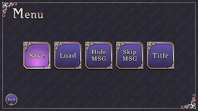 Tyrano Builder - Visual Novel GUI Pack #4 Color-Navy [kopanda UI]