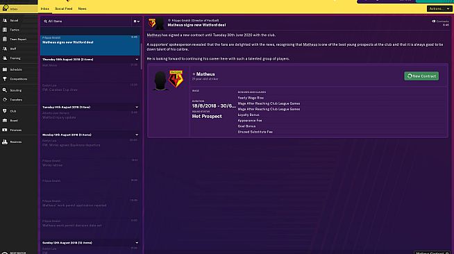 Football Manager 2019 Touch - No Work Permits