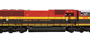 Trainz 2022 DLC - Kansas City Southern - EMD SD70MAC BELLE