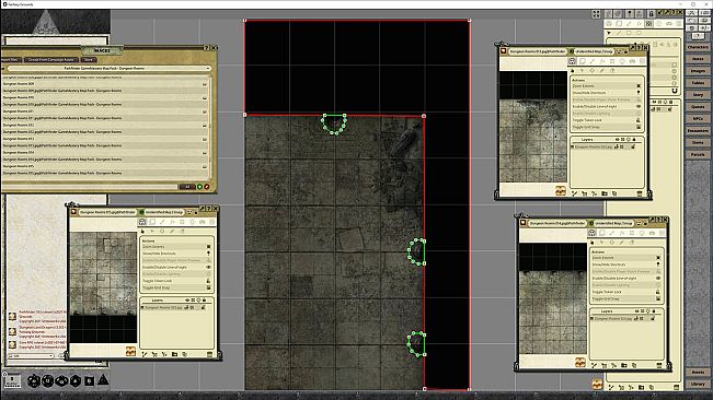 Fantasy Grounds - Pathfinder RPG - GameMastery Map Pack: Dungeon Rooms
