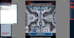 Fantasy Grounds - Starfinder RPG - Flipmat - Warship