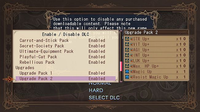 Agarest - Upgrade Pack 2 DLC