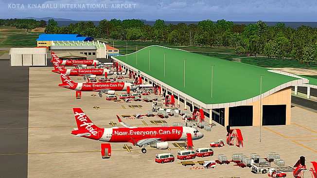 X-Plane 11 - Add-on: JustAsia - WBKK - Kota Kinabalu Airport