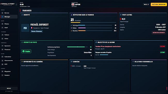 Formula First Manager