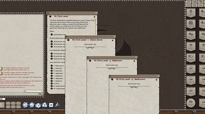 Fantasy Grounds - 0one's Colorprints #2: Riverside Inn (Map Pack)
