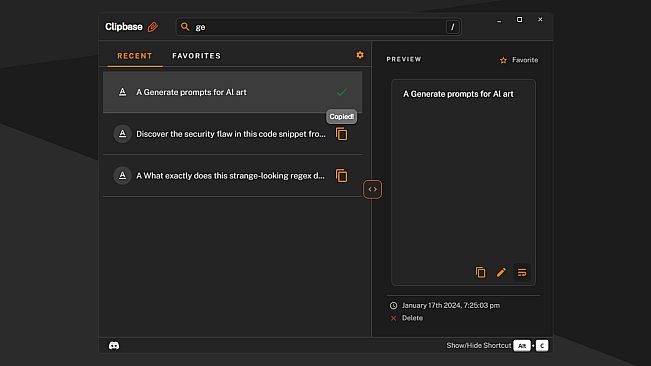 Clipbase - Clipboard History Manager