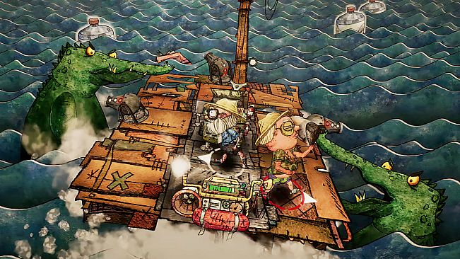 Trash Sailors: Co-Op Trash Raft Simulator