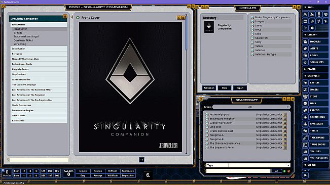 Fantasy Grounds - Traveller - Singularity Companion
