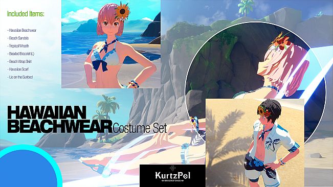 KurtzPel - Hawaiian Beachwear Costume Set