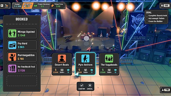 A Festival Management Roguelite