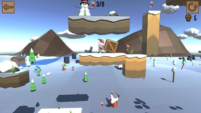 Santa in search of toys